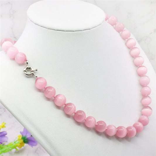 4 Colors Opal Round Necklace Beads Jewelry