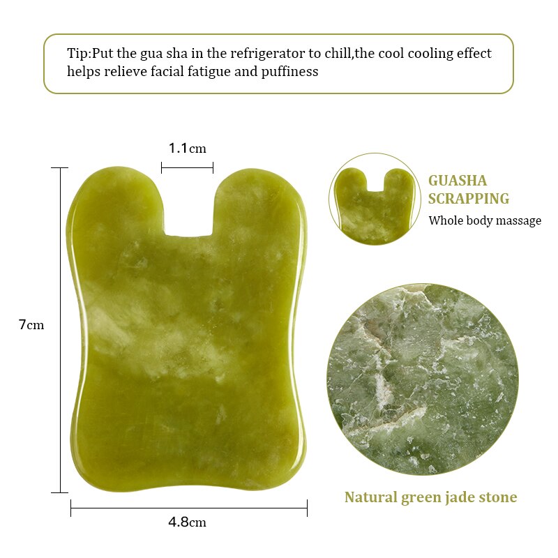 Natural Jade Scraper Board Face Massager