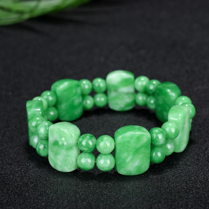 Genuine Natural Jade Bracelet Men Emerald Jades Stone