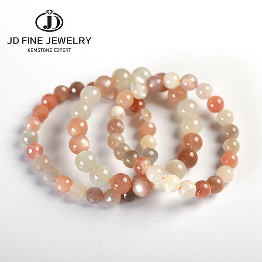 Colorful Moonstone Beads Bracelets Women Elegant