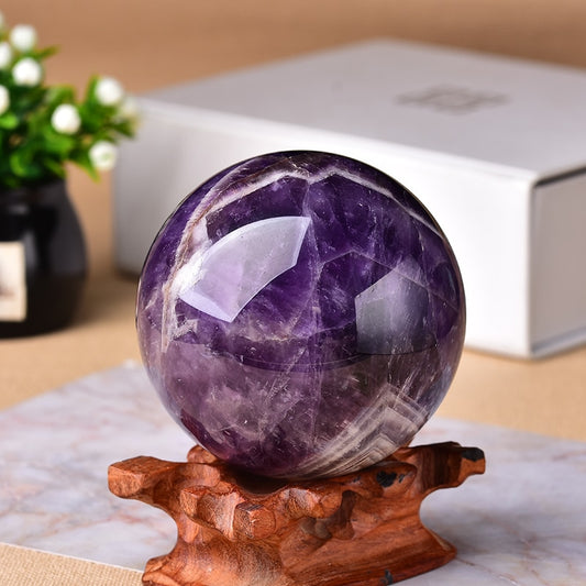 Dream Amethyst Ball Polished Globe Massaging Ball