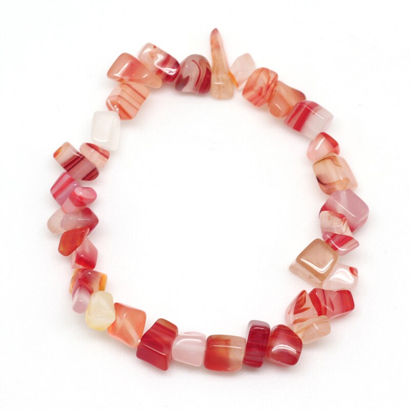 Irregular Natural Gem Stone Bracelet Stretch Chip Beads