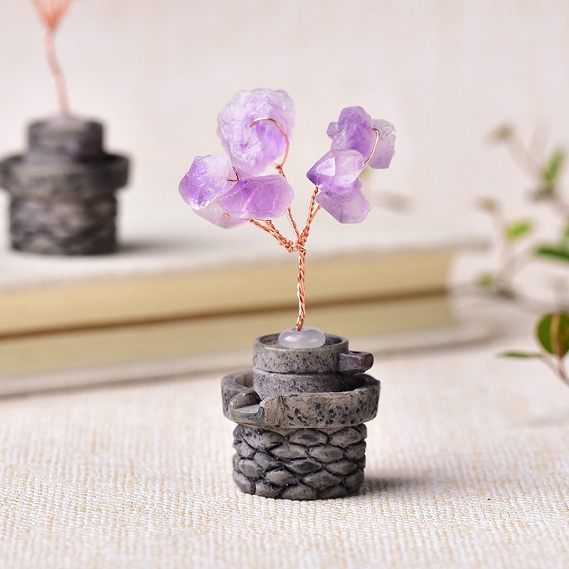 Amethyst Tree Crystal Ornaments Tree of Life