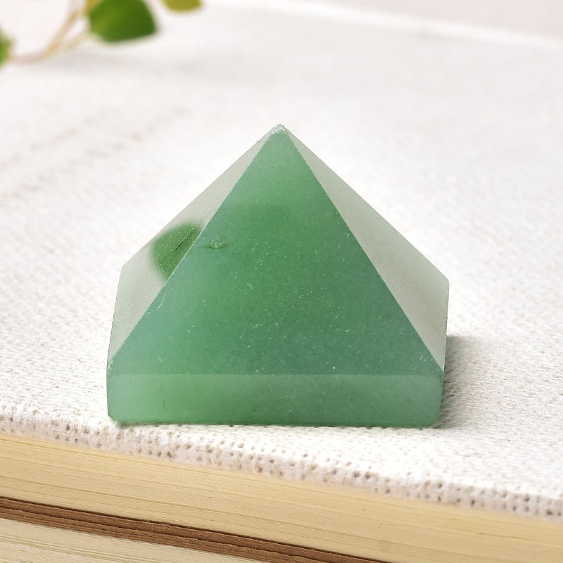 Fluorite Crystal Pyramid Quartz Healing Stone