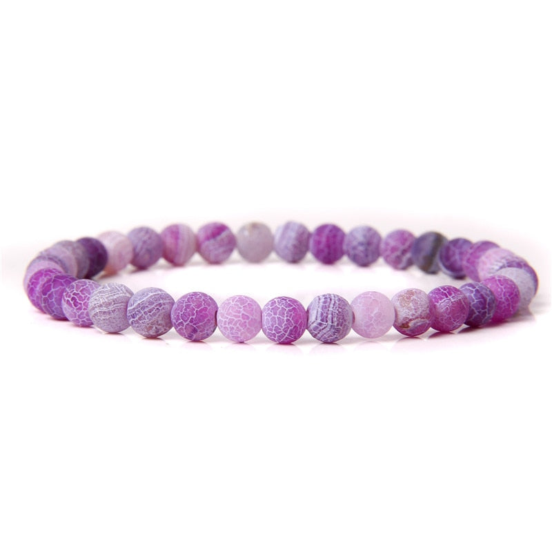 Pink Quartzs Bead Stretch Bracelet Purple Amethysts