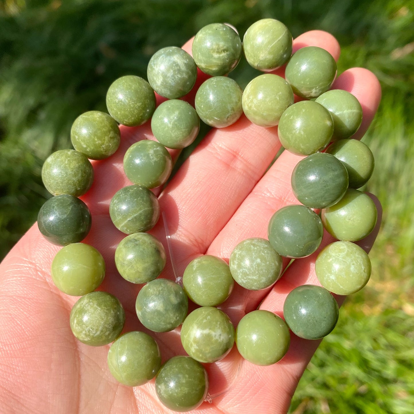 Natural Stone Beads Genuine Canada Jade Beads