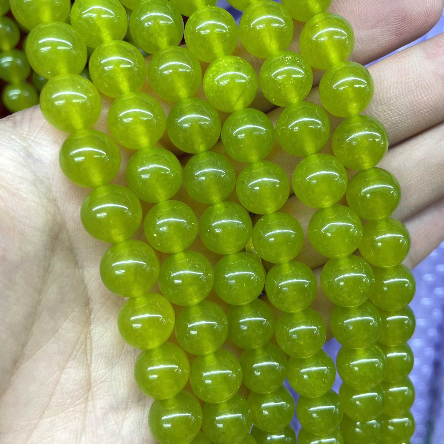 Natural Stone Round Colorful Jades Agates Loose Spacer