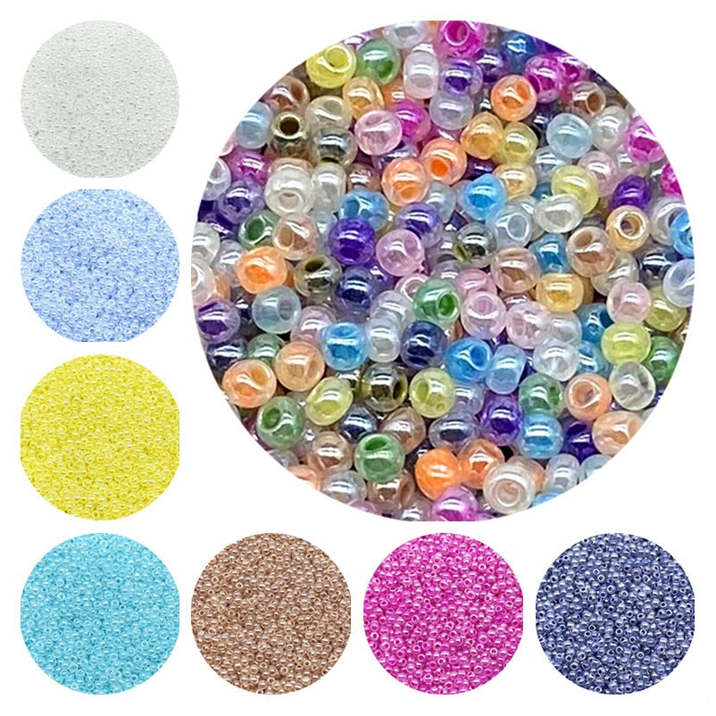 Charm Imitation Jade Czech Glass Seed Beads