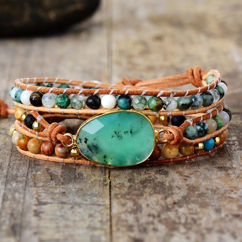 New Women Bracelets Natural Stone Lava Beads