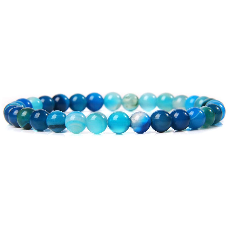 Blue Lapis Tiger Eye Agates Buddha Bracelets