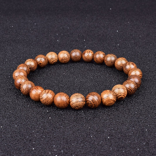 Wood Beads Bracelets Men Ethic Meditation