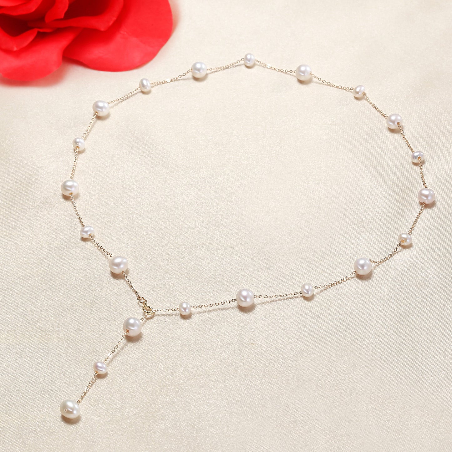 Natural freshwater pearls beaded pearls