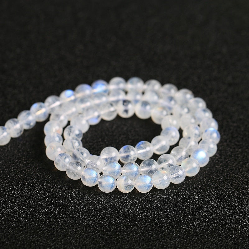Natural Blue Moonstone Beads