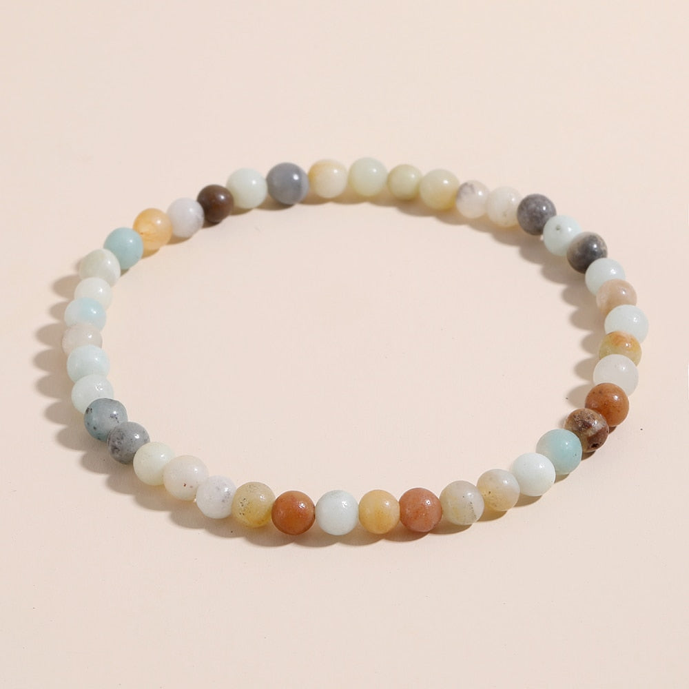 Natural Stone Beads Bracelets Simple Malachite Tiger Eye