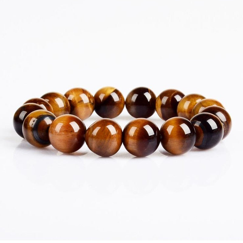 100% Real Natural Tiger Eyes Bracelet Men Women