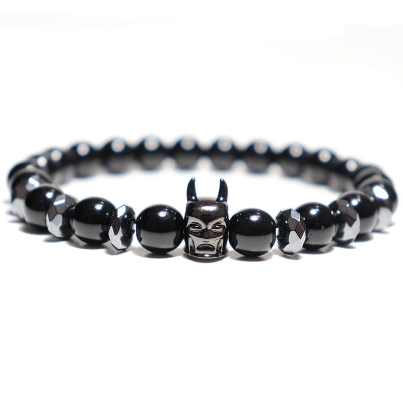 Trendy Bracelet Male Natural Volcanic Hematite