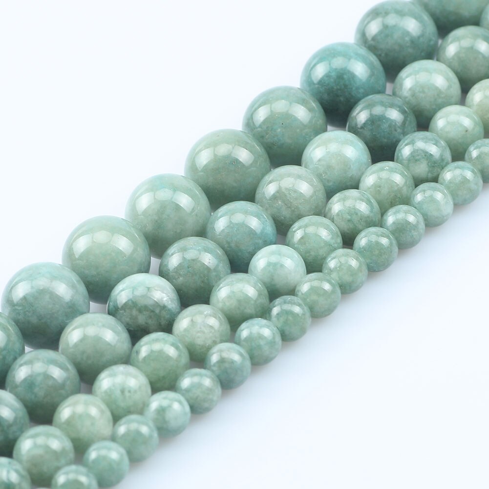 Natural Stone Beads Burmese Jades Round Beads