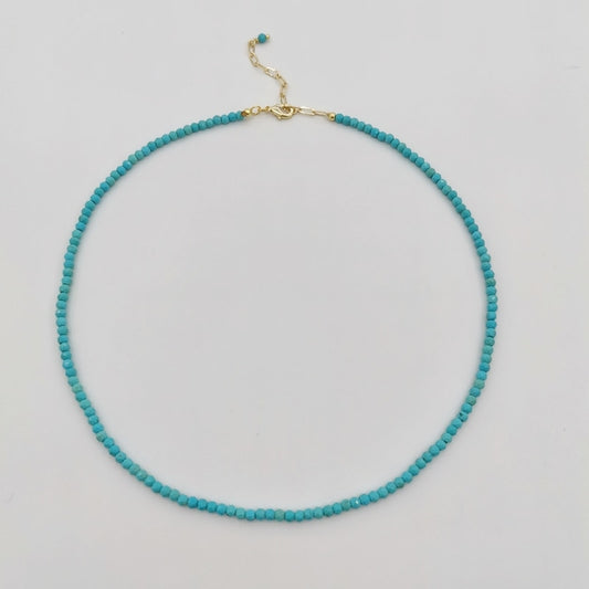 Faceted Turquoise Necklace Gemstones Natural Stones