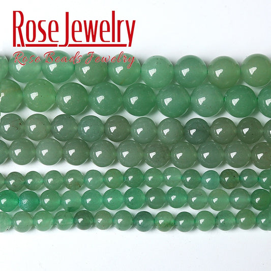 Green Aventurine Jades Beads Natural Stone Round