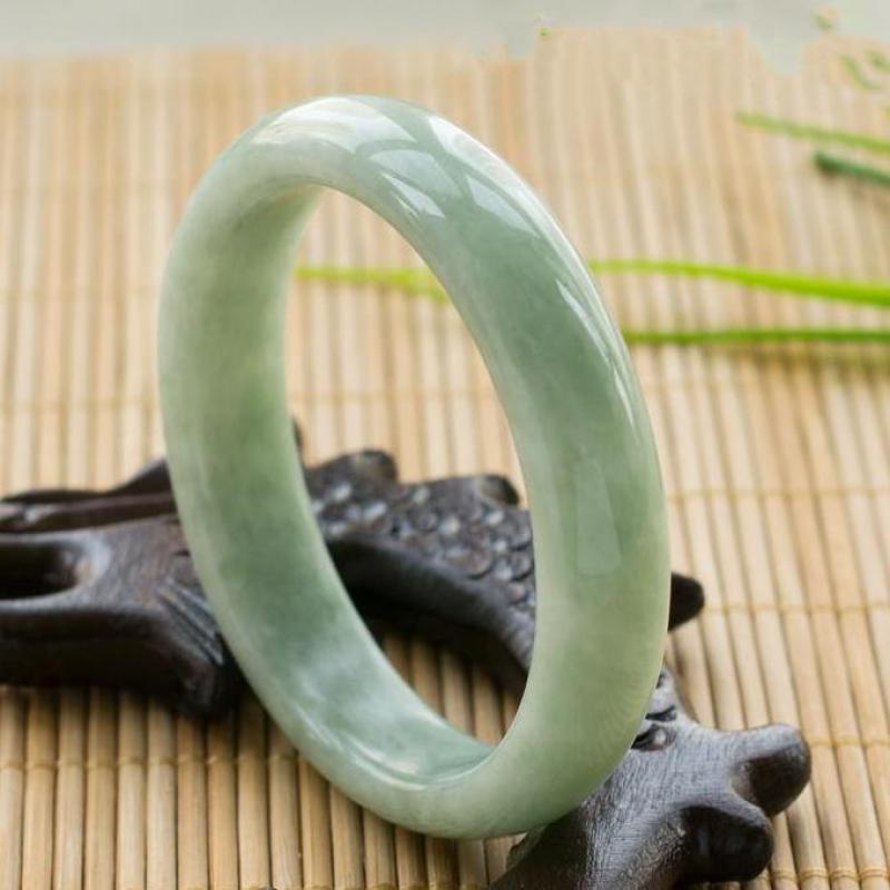 Genuine Natural Green Jade Bangle Bracelet