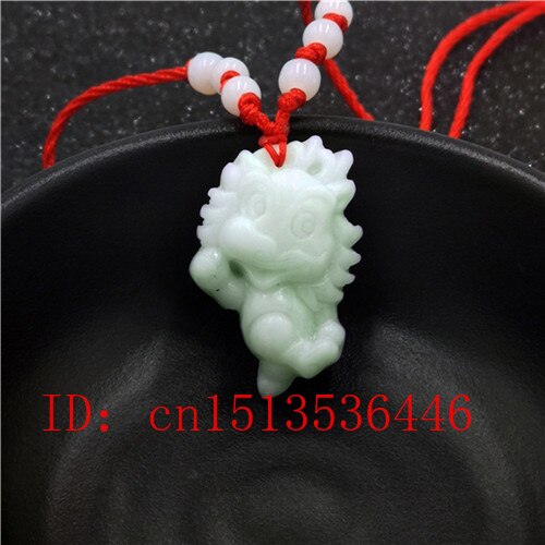 White Jade Zodiac Pendant Natural Animal Necklace