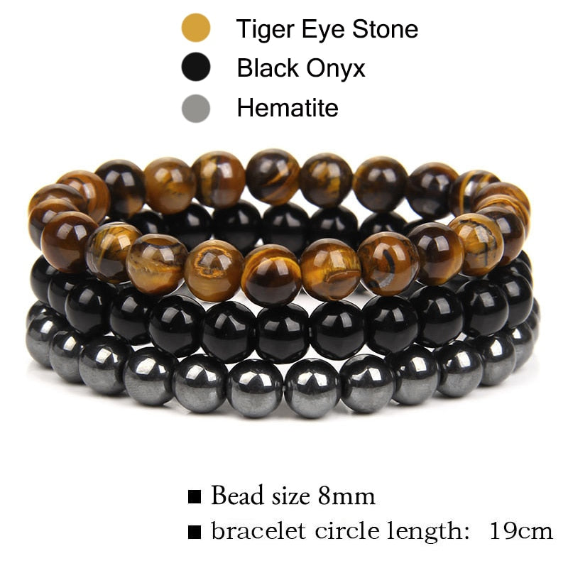 Women Men Bracelets Natural Stone Beads Bracelet