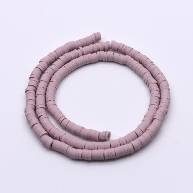 Flat Round Handmade Polymer Clay beads Chip Disk
