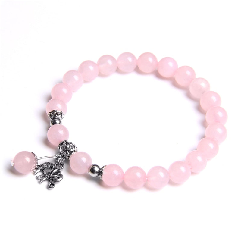 Boho Charm Bracelets Women Natural Rose