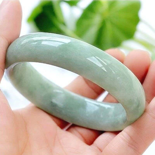 Genuine Natural Green Jade Bangle Bracelet