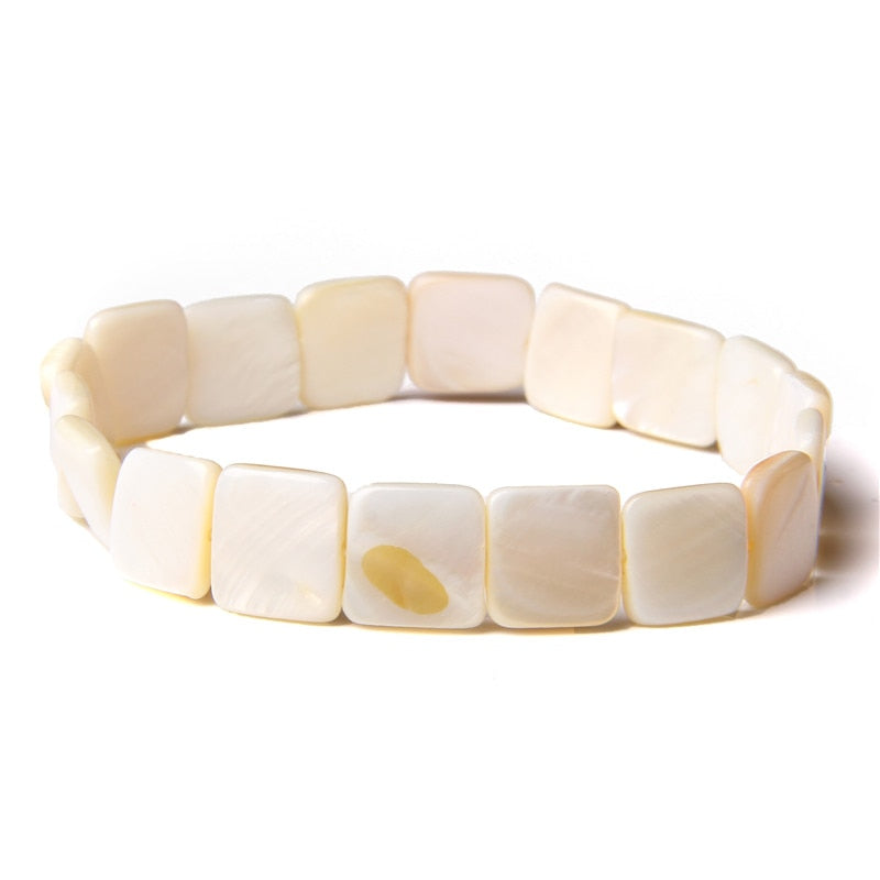 Bracelets Natural White Yellow Mother Of Pearls
