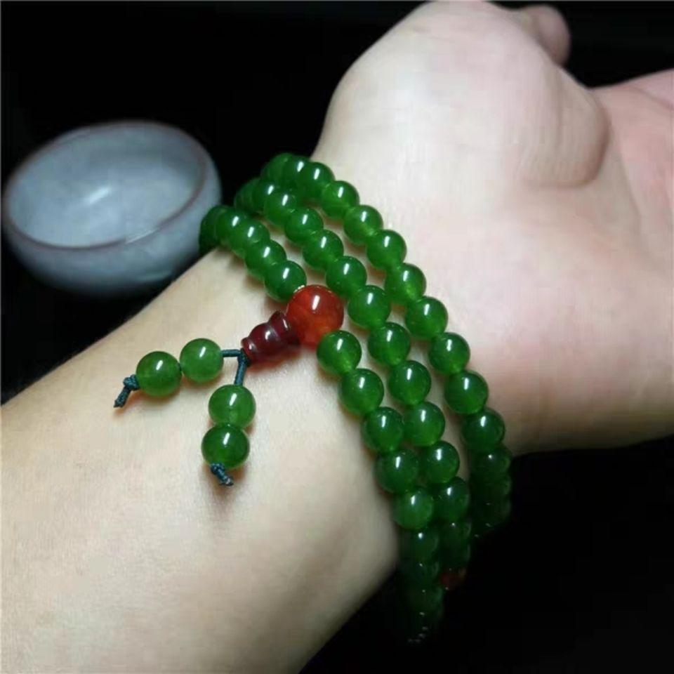 Genuine Natural Green Jade Bracelet Mens Jades