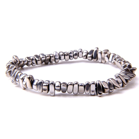 Natural Hematite Chips Beads Bracelets Men Fashion