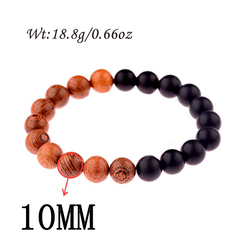 Wood Beads Bracelets Men Ethic Meditation