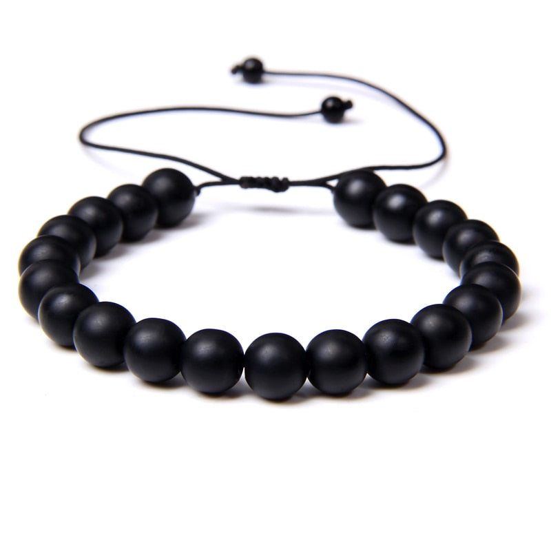 Adjustable Natural Stone Bracelet women Men Minimalist