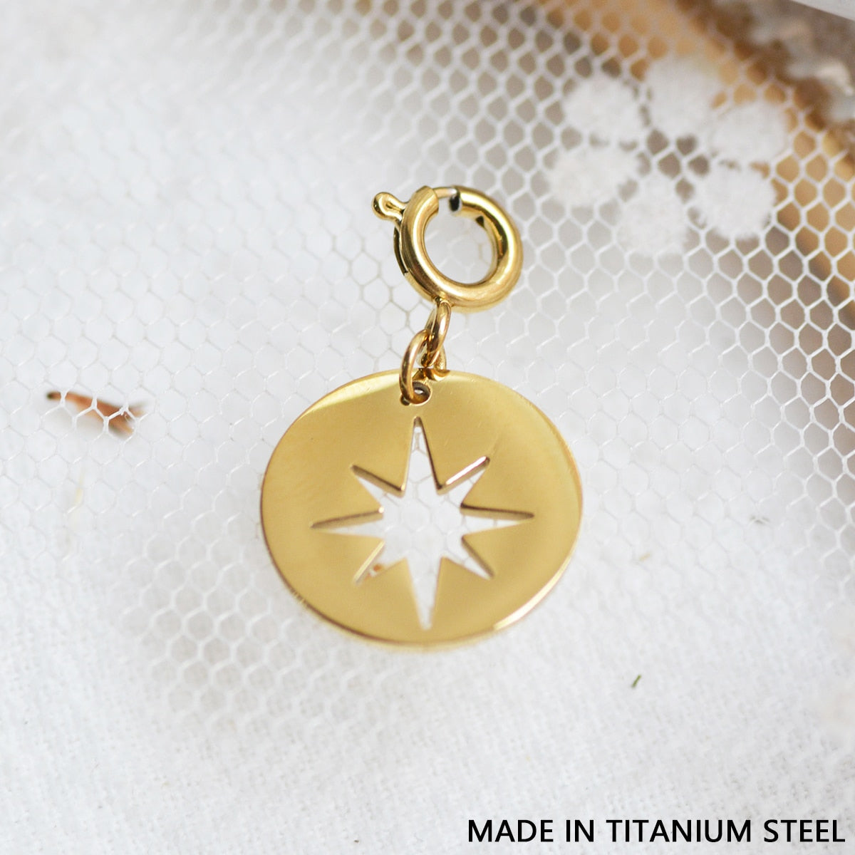 Star & Eye Natural Stone Charm Necklaces