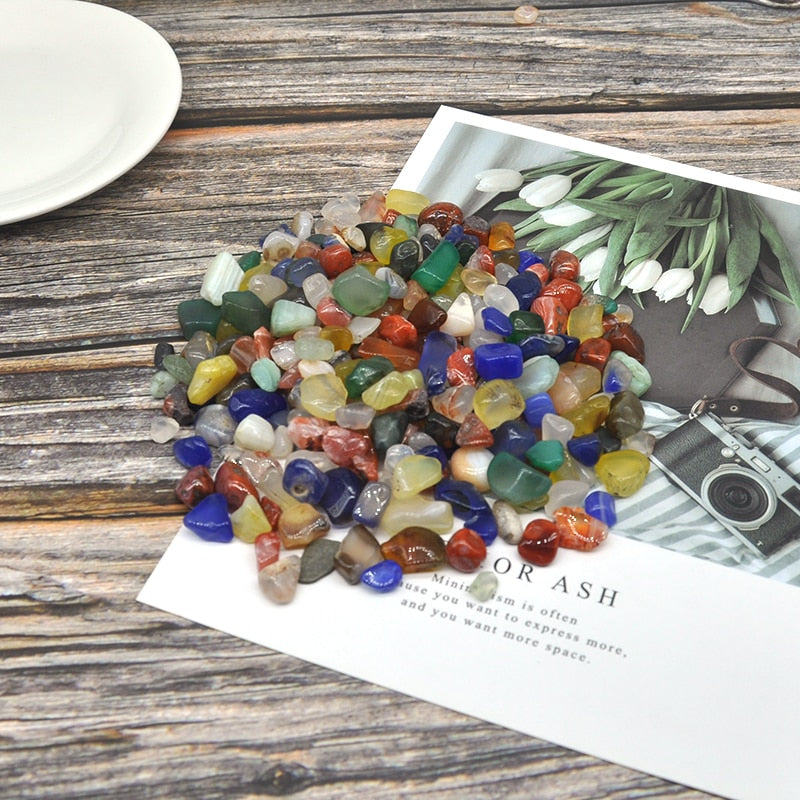 Natural Color Agate Stones And Crystals Gravel
