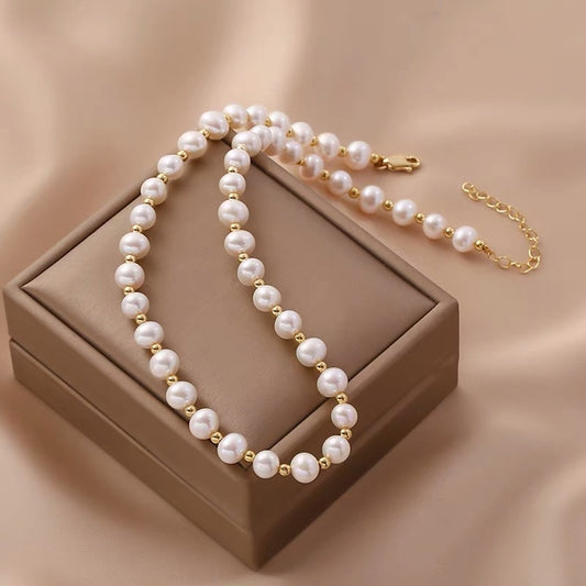 Natural freshwater pearls beaded pearls