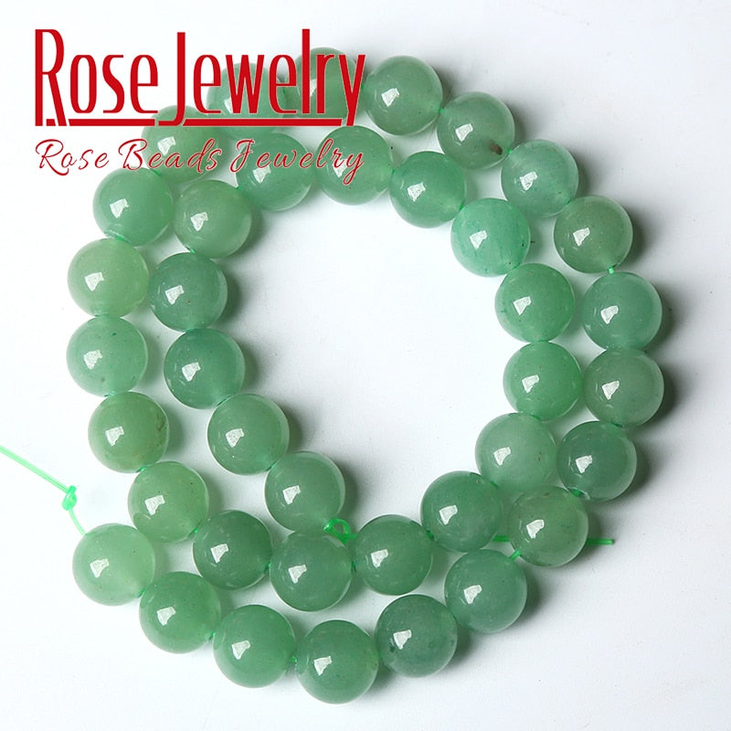 Green Aventurine Jades Beads Natural Stone Round