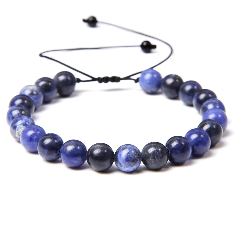 Adjustable Natural Stone Bracelet women Men Minimalist