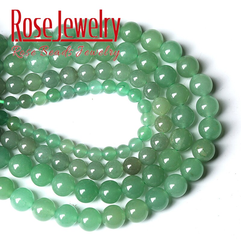 Green Aventurine Jades Beads Natural Stone Round
