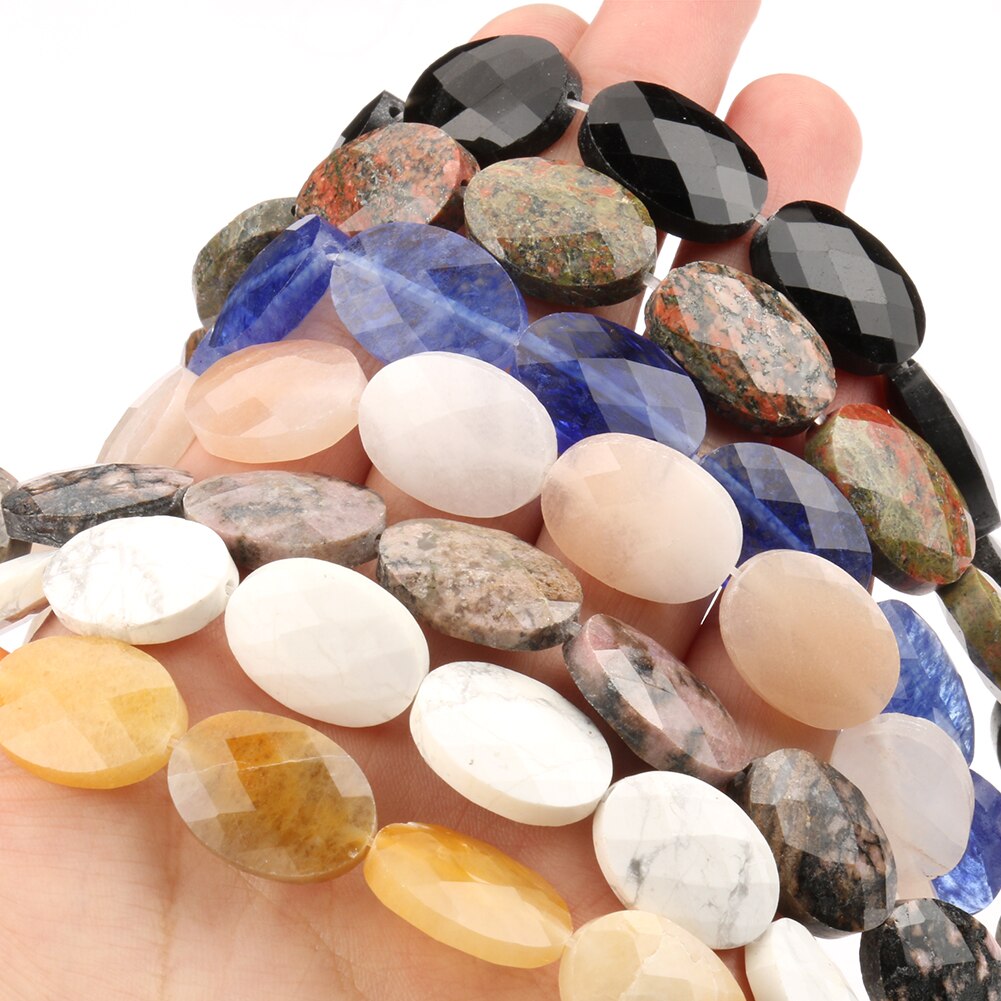 Natural Stones for Jewelry Jades Agates Faceted Oval
