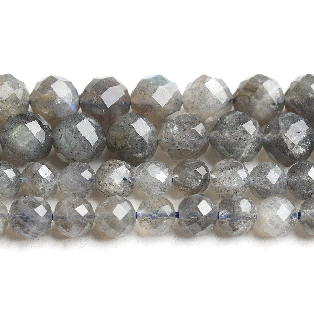 Faceted Morganite Gemstone Beads For Jewelry