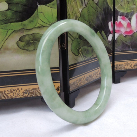 Hand Carved Round Bar Jade Bracelet Fashion