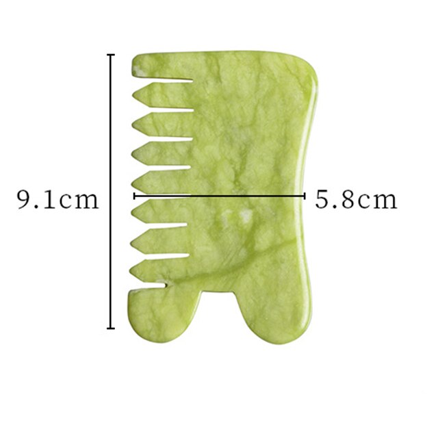 Mushroom Jade Stone Massage Comb Tools