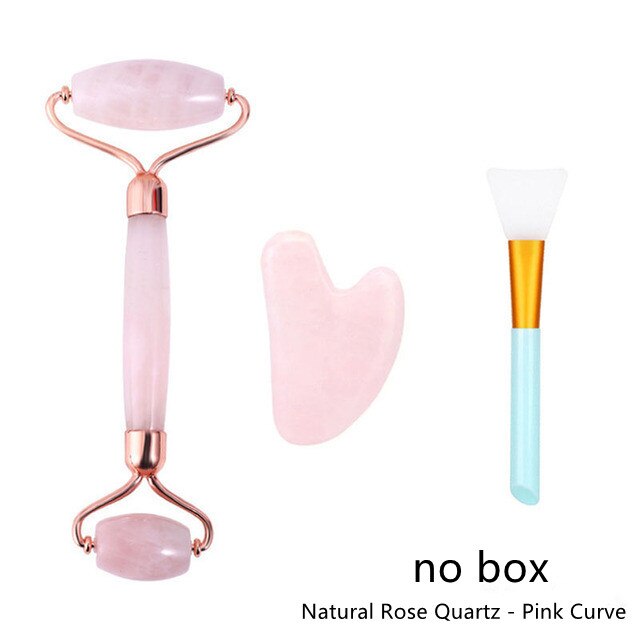 Facial Massager Natural Jade Roller Massage Rose