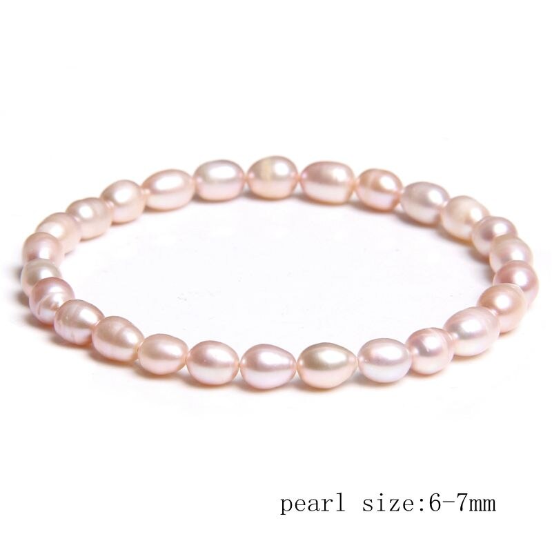 Natural Freshwater Pearls Bracelets Women Bangles