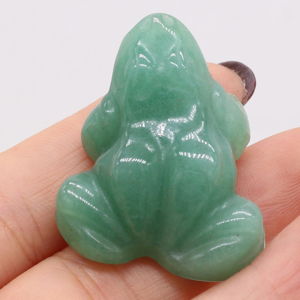 Natural Stone Green Aventurine Frog Shape Rough