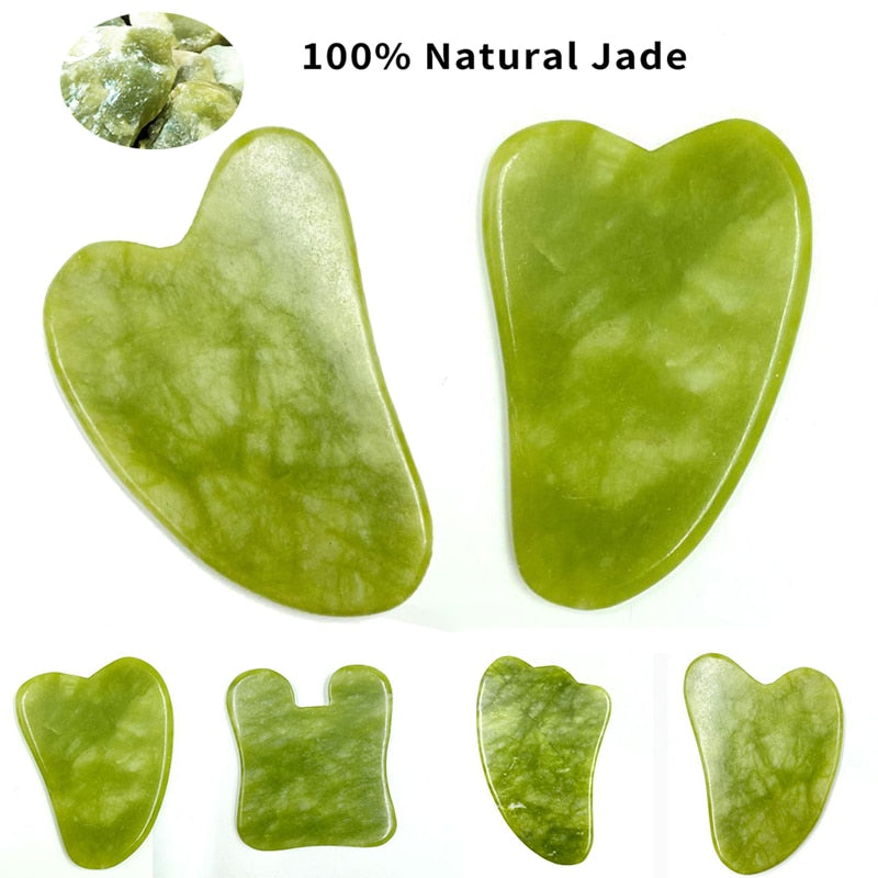 Natural Jade Face Massager  Stone Face