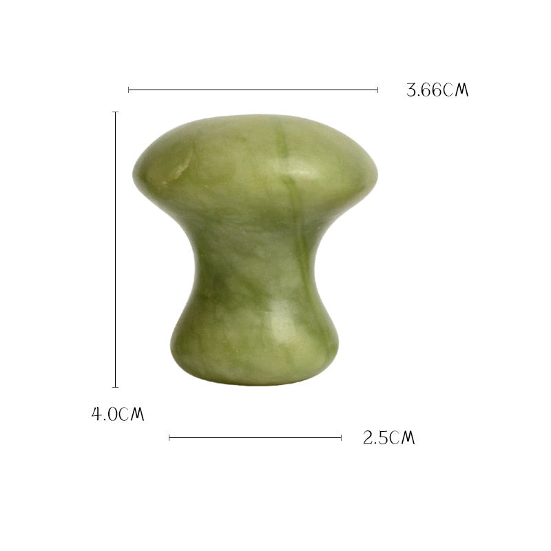 Mushroom Jade Stone Massage Comb Tools