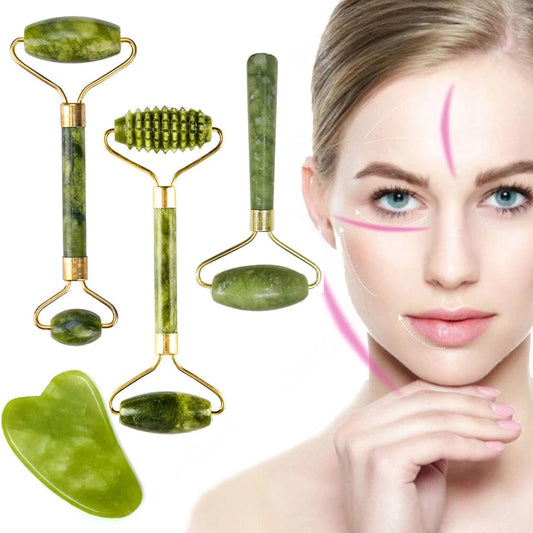 Massager Jade Roller for Face Natural Jade Stone